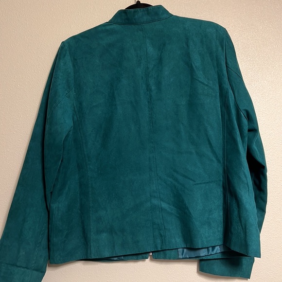 Emerald green jacket, size 14P - Picture 3 of 3